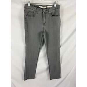 Jones New York Jeans Sutton Straight Jeans Grey Size 8